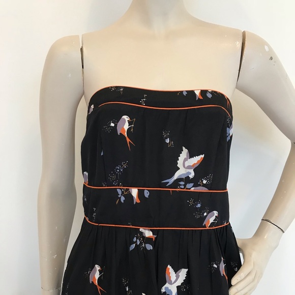 American Rag Swallow Bird Strapless hi lo Dress M - Picture 2 of 6